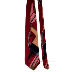 Vintage J.T BECKETT Neck Tie 57" USA Made Imported Silk